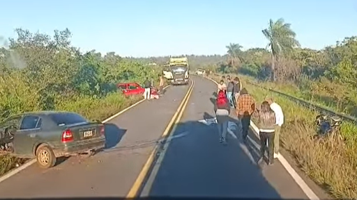 Accidente múltiple en Ruta Nacional 14